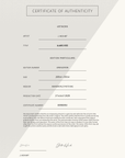 RA681 052 — Certificate of Authenticity